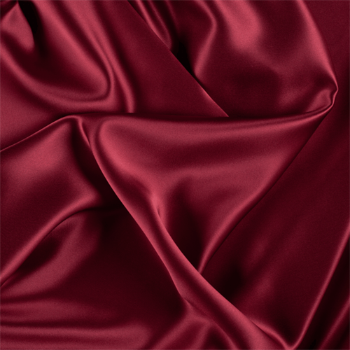 Runway Silks Dark Red Silk Charmeuse Fabric