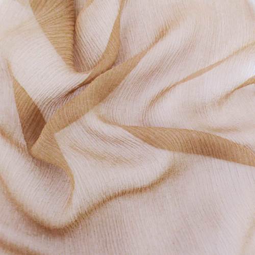 White cotton crinkle chiffon fabric 36" wide –
