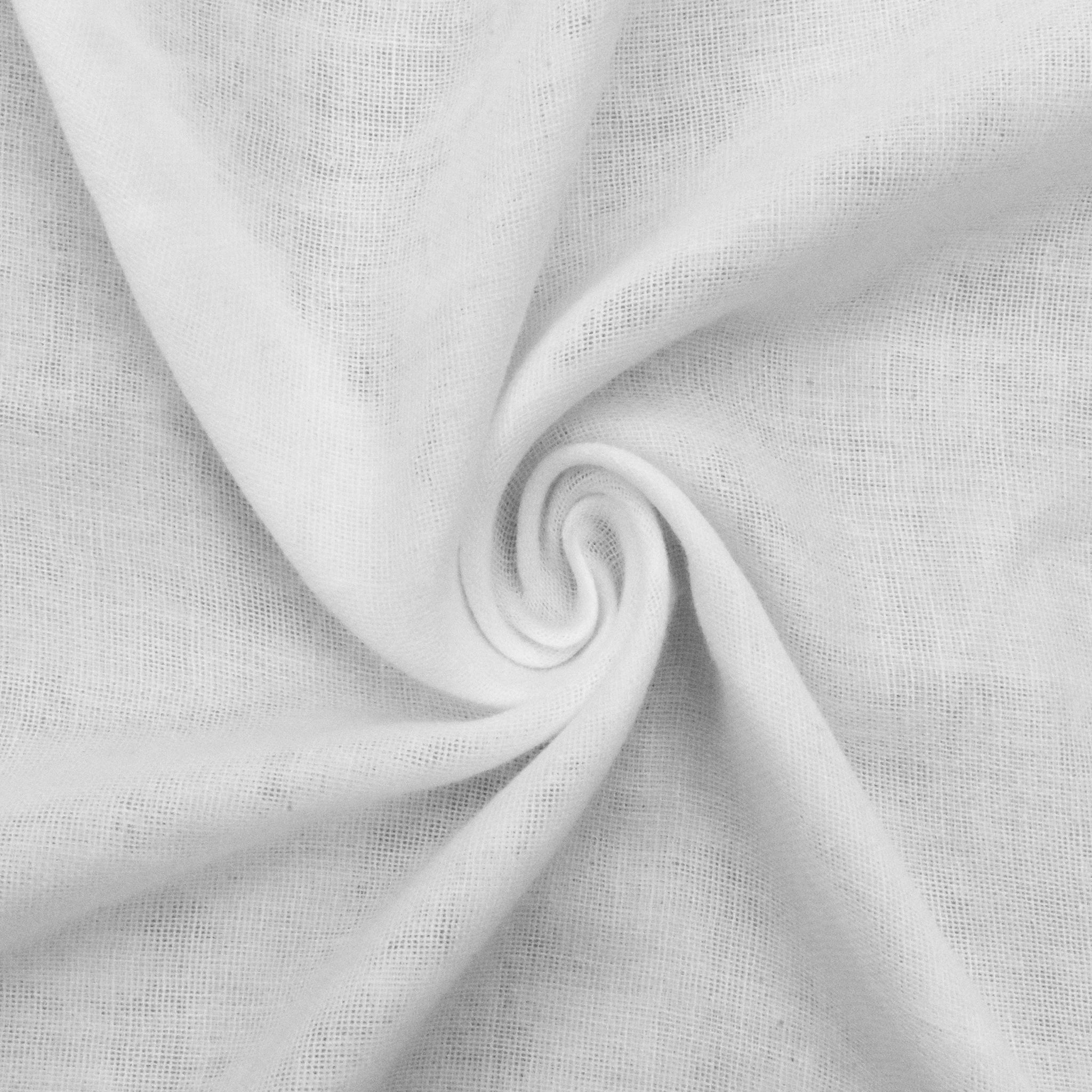 Double cotton muslin fabric with dots -off white