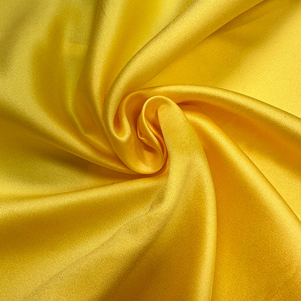 Lemon Yellow Marquis Satin Fabric