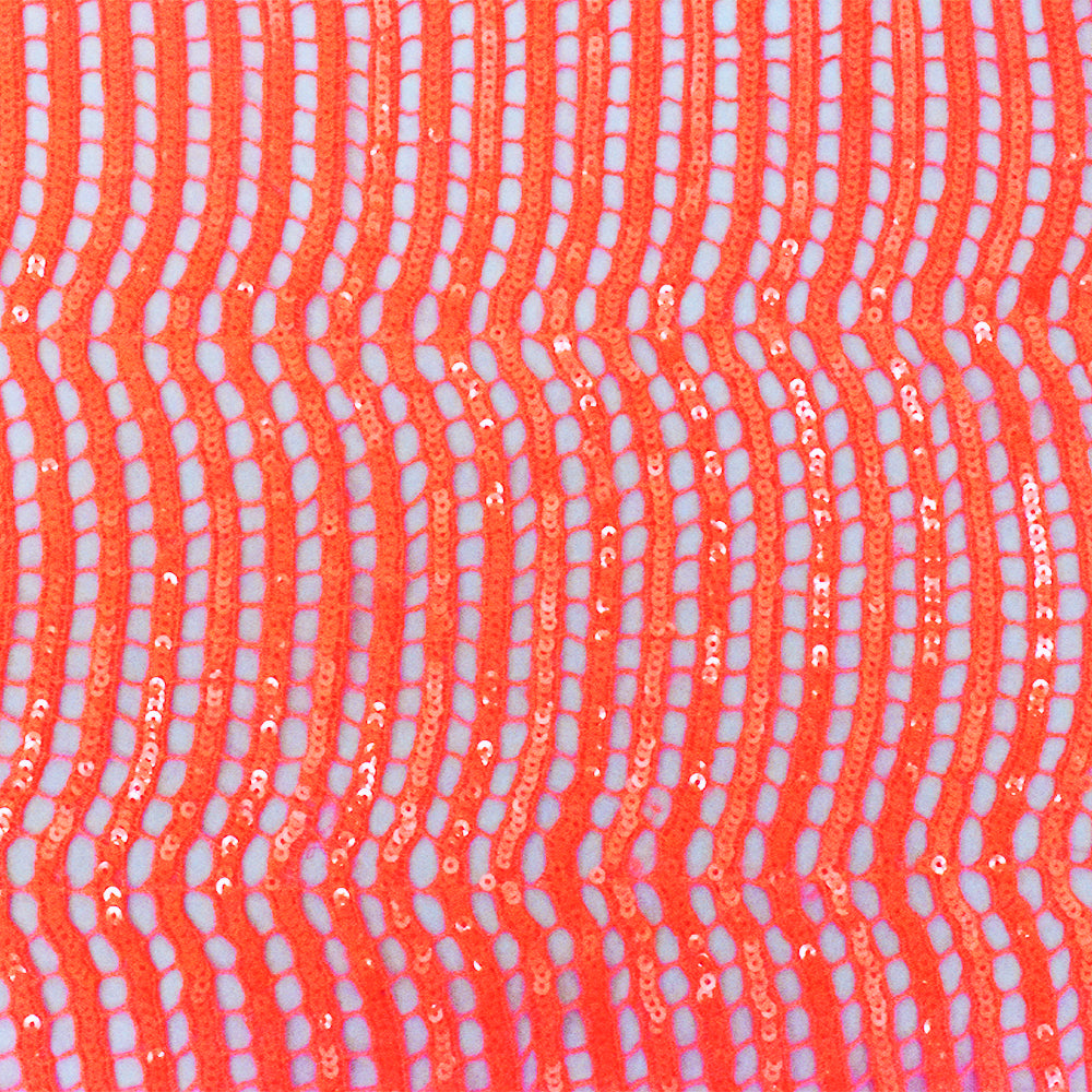 Red/Silver Stripe Sequined Mesh Fabric – Denver Fabrics